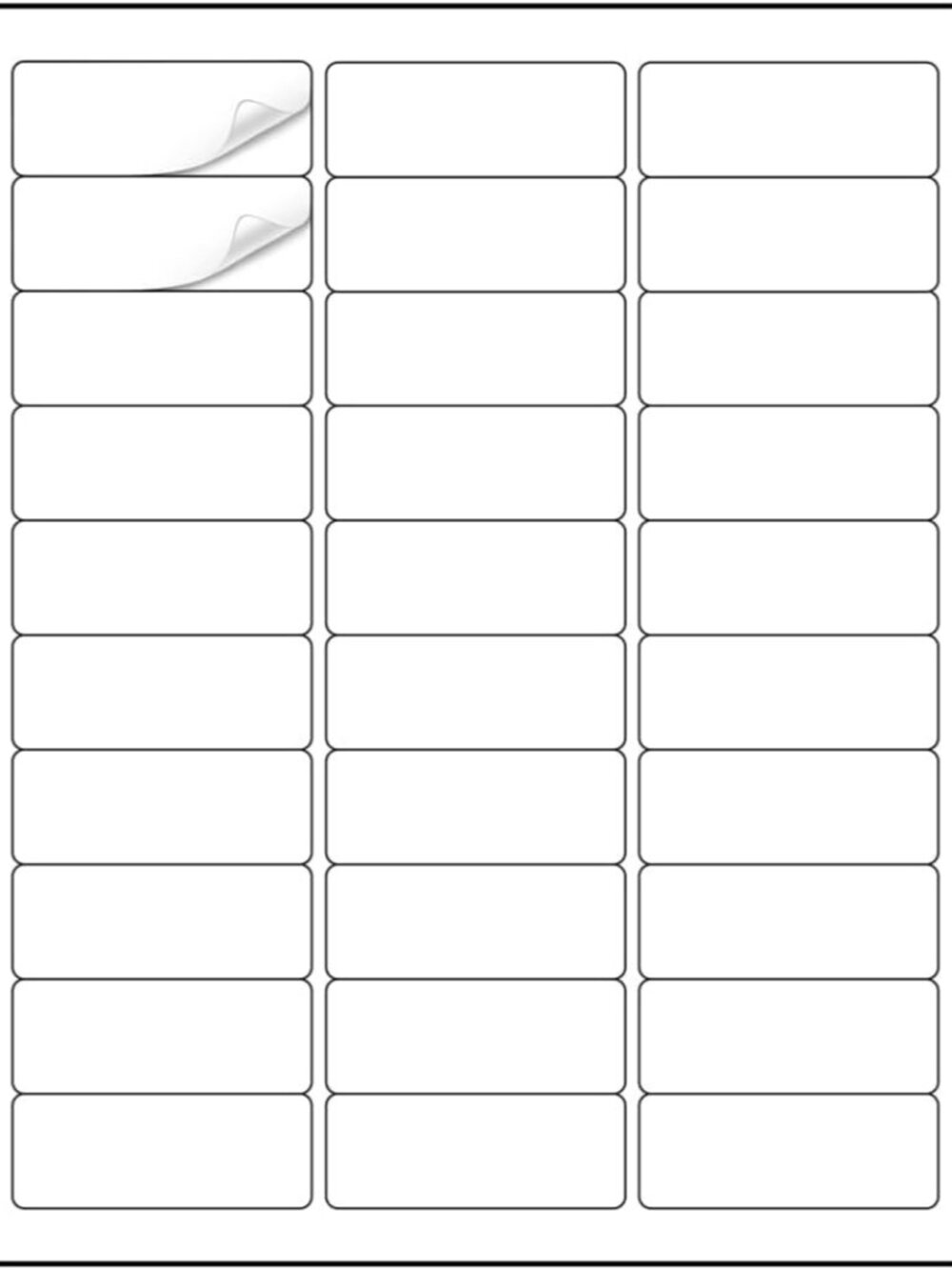Address Labels 1" x 2-5/8" 900 Labels Sticker Paper for Laser/Ink Jet Printer Ma